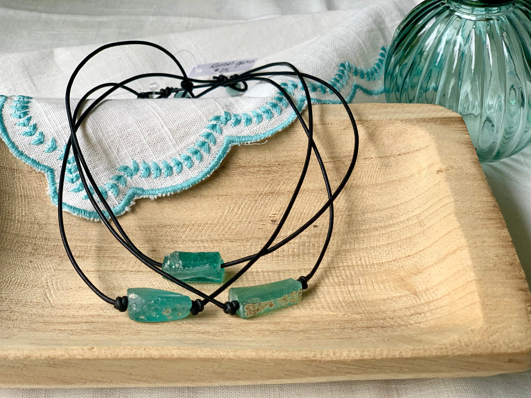 Roman Glass Layering Necklace